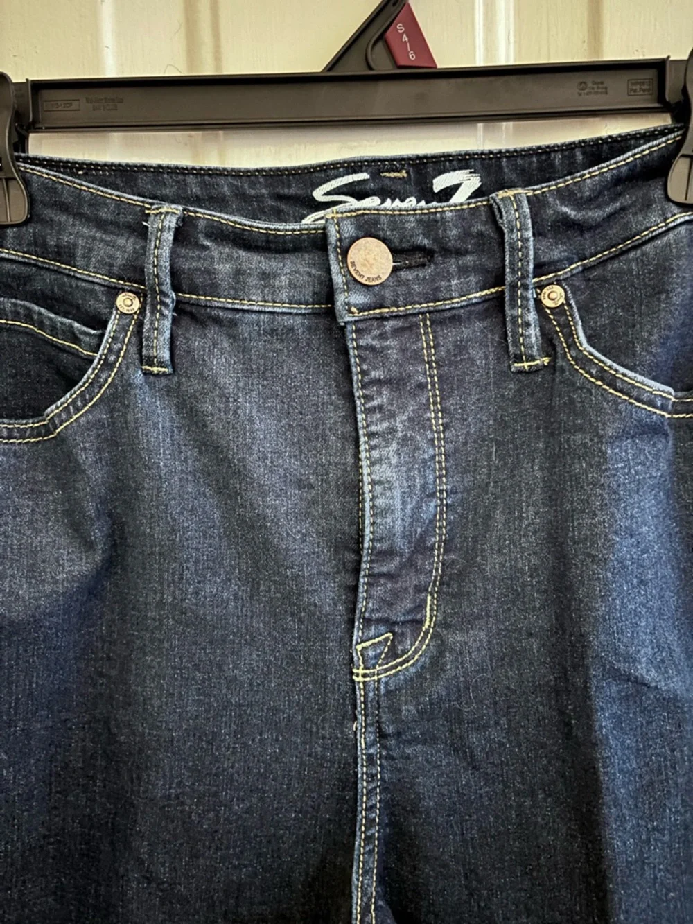 Seven7 Deep Blue Skinny Stretch Jeans